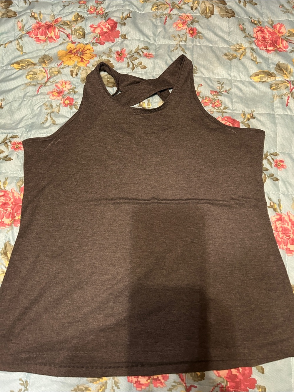 Women’s Gray Racerback Tank Top
